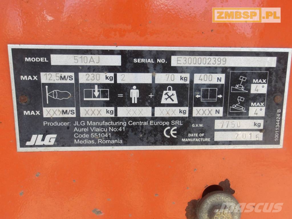JLG 510 AJ Knikarmhoogwerkers