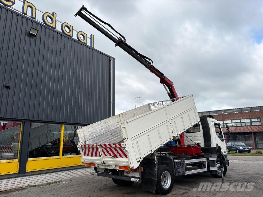 DAF LF 55.220 + HMF 735 K2 -- 2X EXT. + TIPPER + 3 SEA Автокраны