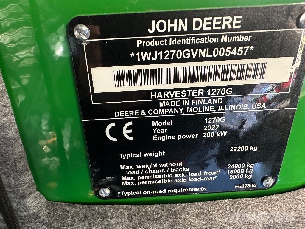 John Deere 1270 G حصادات