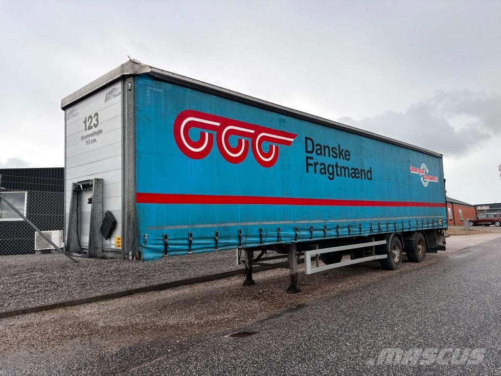 AMT 2 akslet city-gardintrailer med lift Perdeli yari çekiciler
