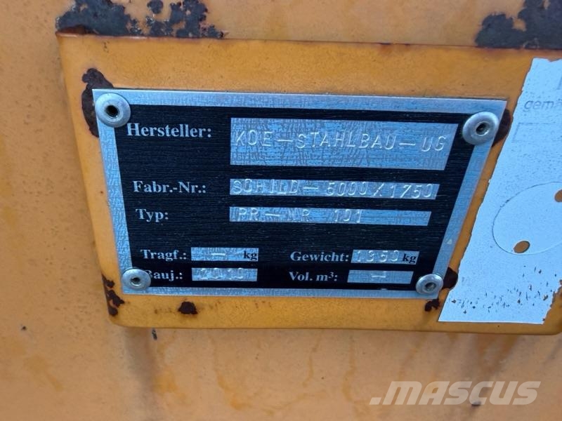  Sonstige KOE Stahlbau Maischiebeschild 5000 ماكينات زراعية - غير ذلك