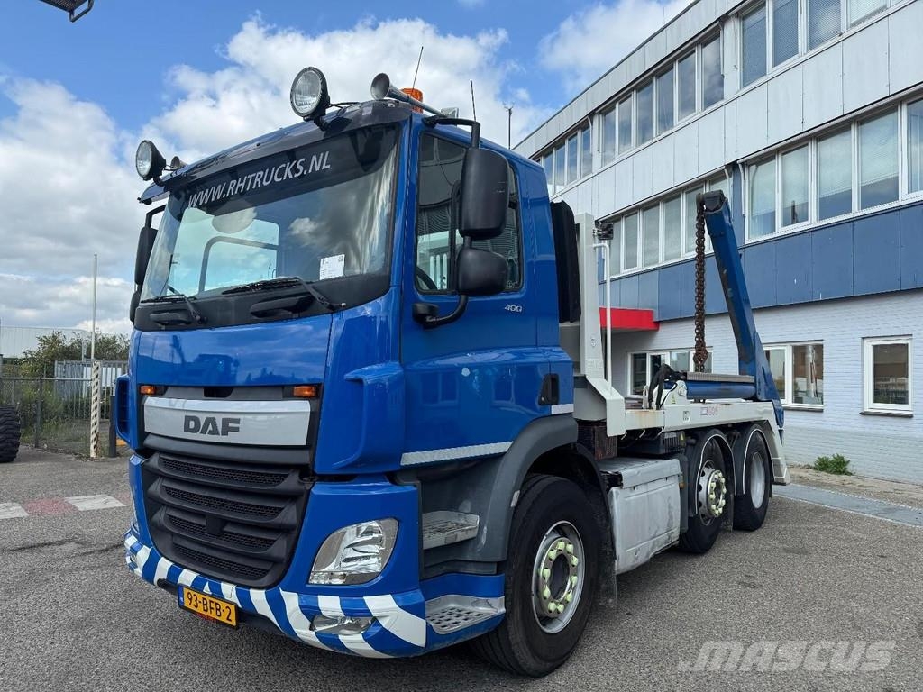 DAF CF 400 6X2 - EURO 6 + VDL P-18 + REMOTE + LIFT AXL Camion con cassone scarrabile