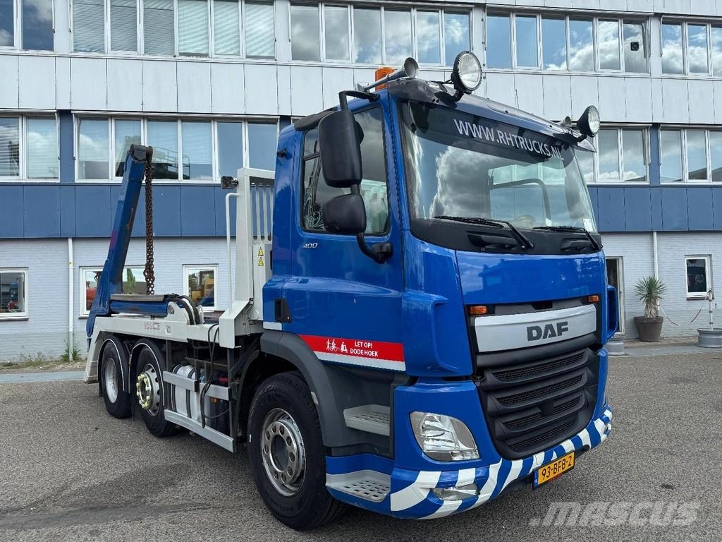 DAF CF 400 6X2 - EURO 6 + VDL P-18 + REMOTE + LIFT AXL Camion con cassone scarrabile