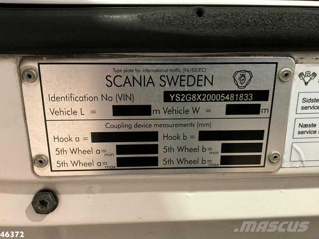 Scania G 490 8x2 Multilift 24 Ton haakarmsysteem Camiones elevadores de gancho
