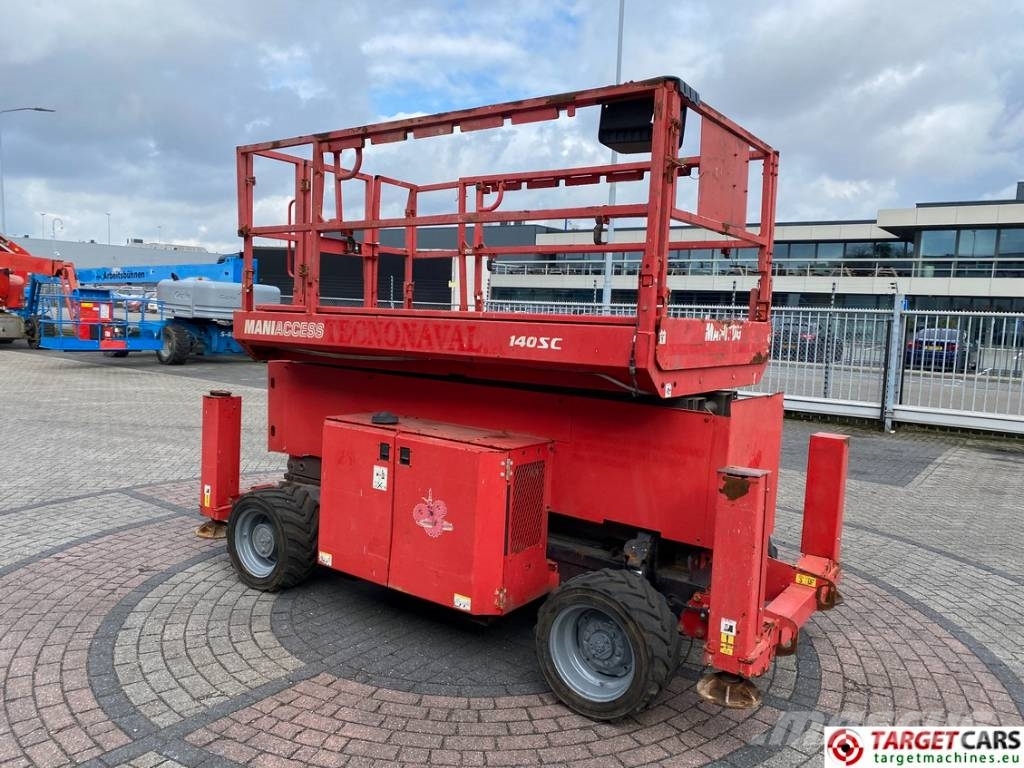 Manitou 140SC Diesel 4x4 Scissor Work Lift 1412cm Škaraste platforme