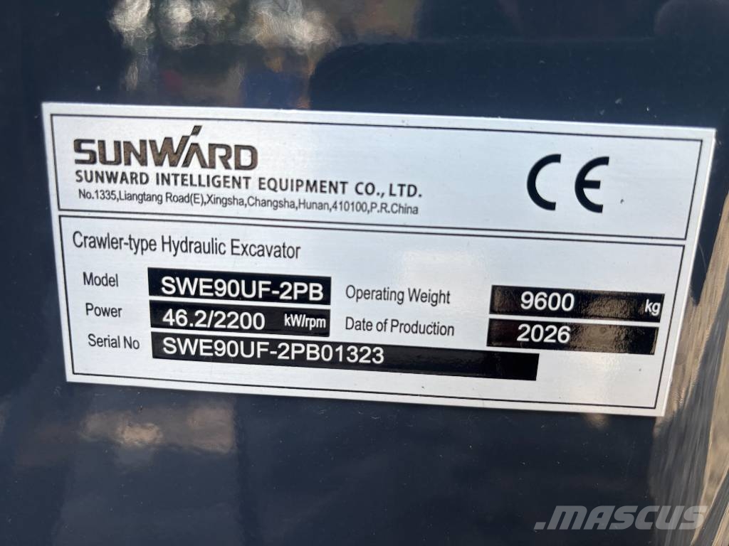 Sunward SWE 90 UF-2PB Väikeekskavaatorid 7t-12t