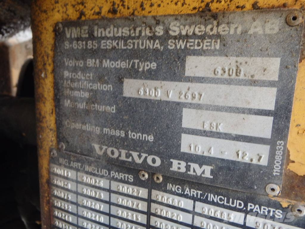 Volvo BM 6300 4x4 Retrocargadoras