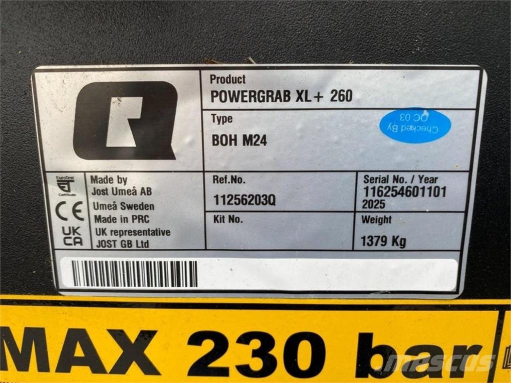 Ålö POWERGRAB XL+ 260 GREIFSCHAUFEL Kolesni nakladalci