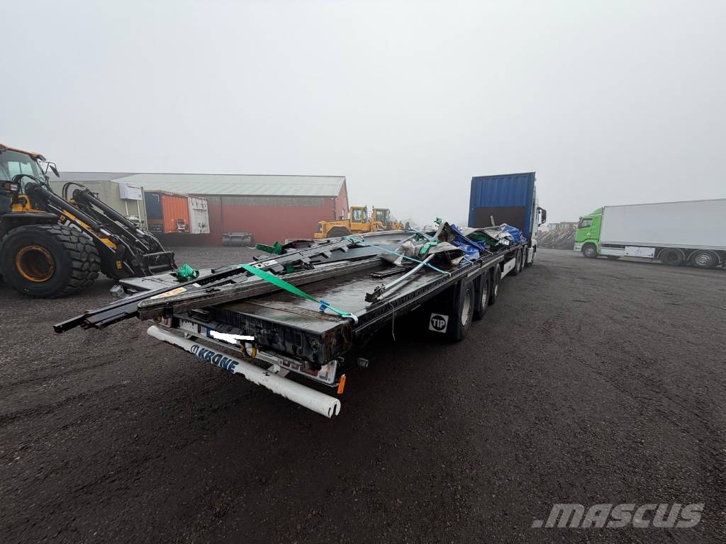 Krone Seria nr 3595 Mega نصف مقطورات مسطحة / مفصلية الجوانب