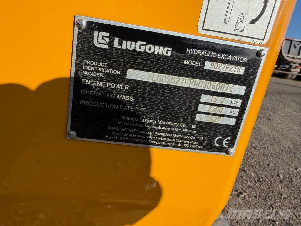 LiuGong 9027 FZTS, 266h Mini excavatoare < 7t