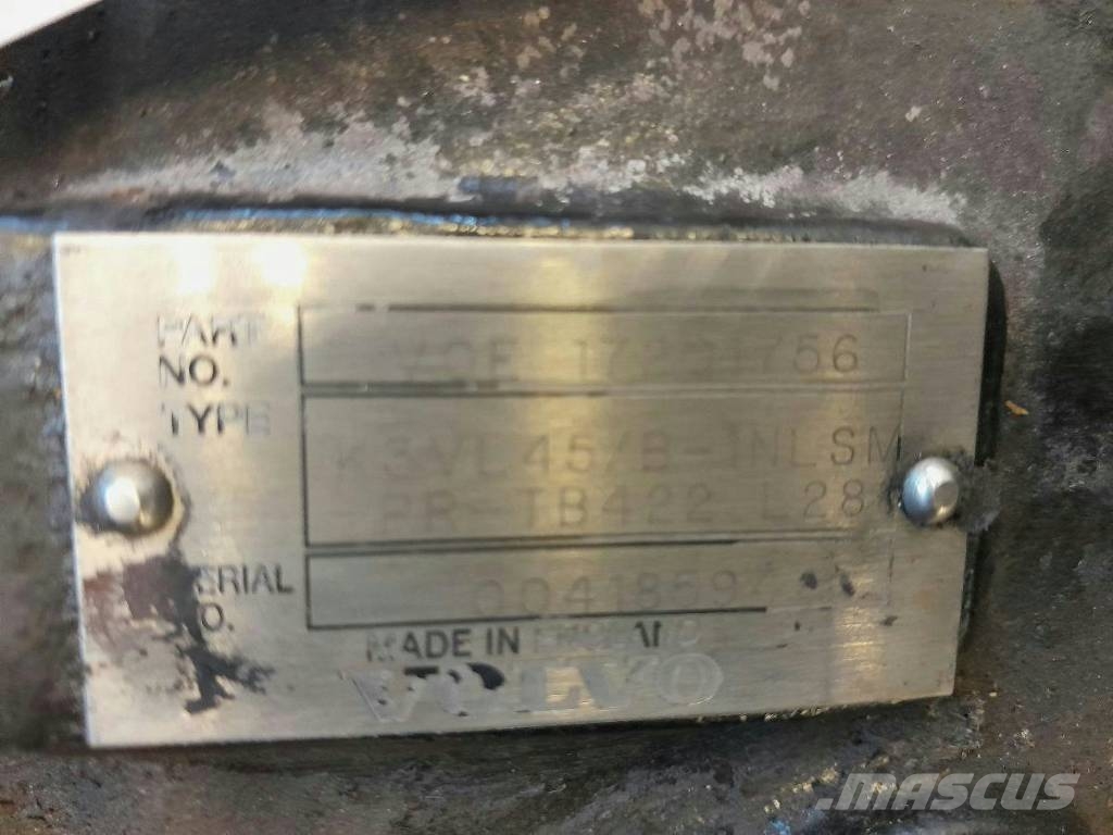 Volvo L180G P3 Hydraulpump VOE17201756 Hidráulicos