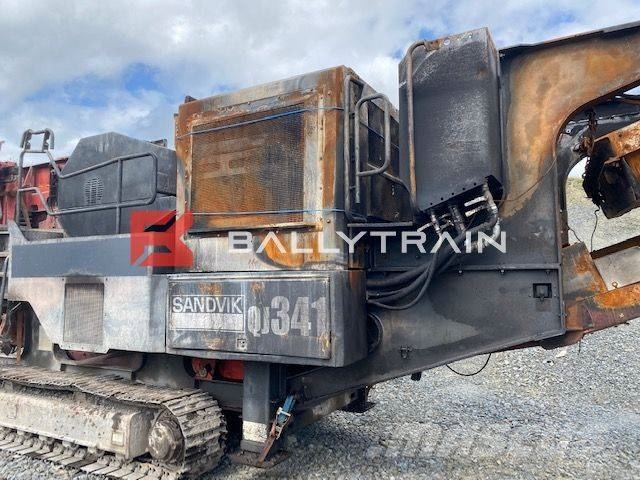 Sandvik QJ341 Jaw Crusher (Fire Damaged For Breaking) Mobile Brecher