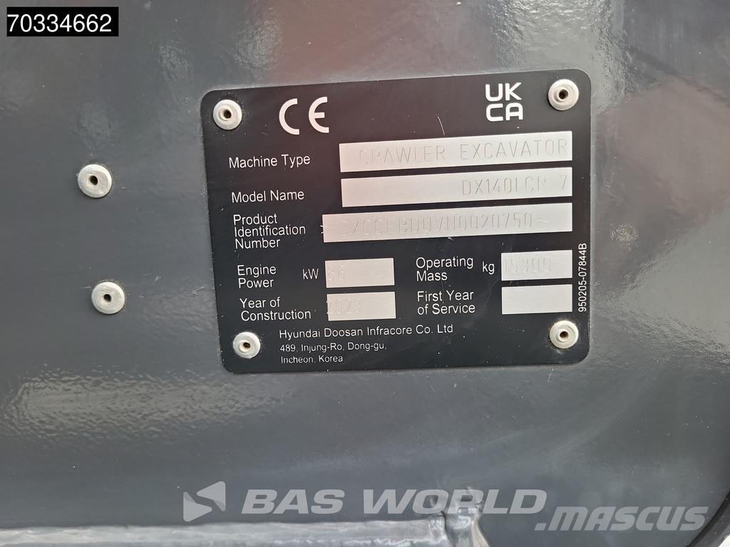 Doosan DX140 LCR-7 Doosan DX140 LCR-7 Bagri goseničarji