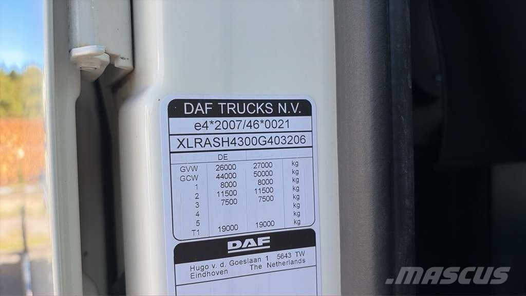 DAF XF480 BDF Kuorma-autoalustat