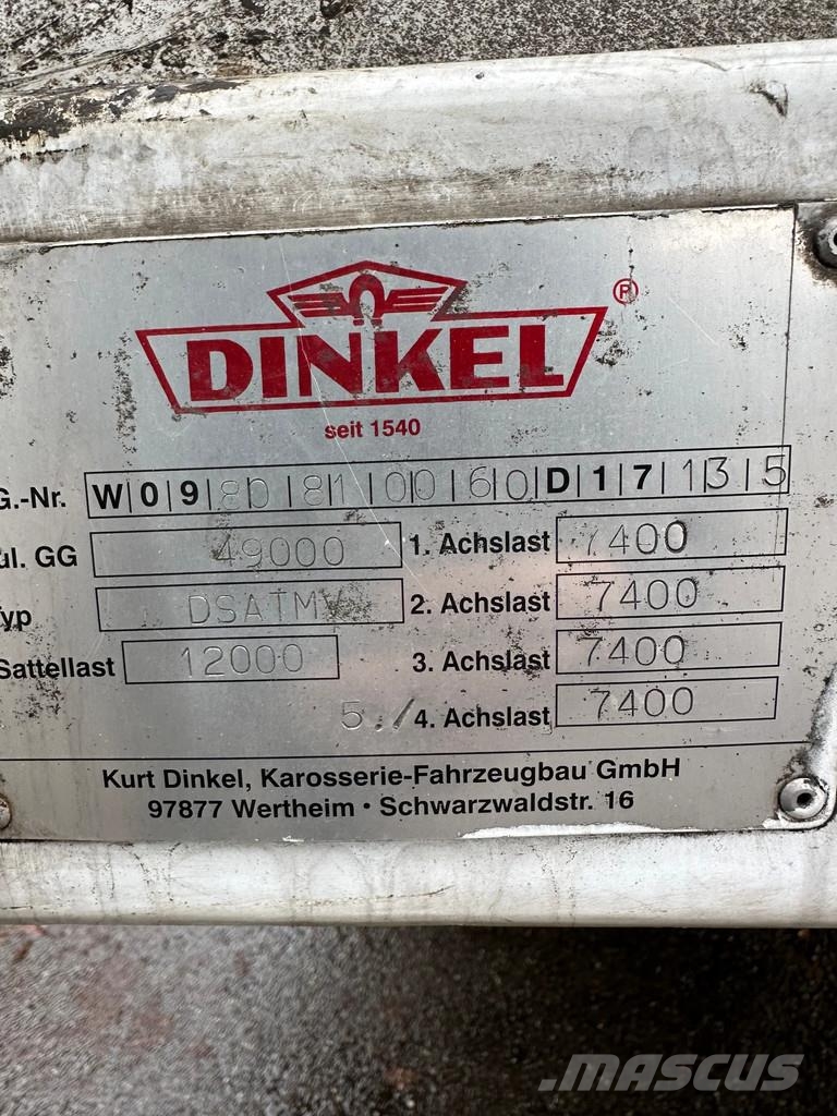 Dinkel 5-Achs Spezial-Auflieger, 5m breit, 3,5m Höhe unte نصف مقطورات ذات هيكل صندوقي