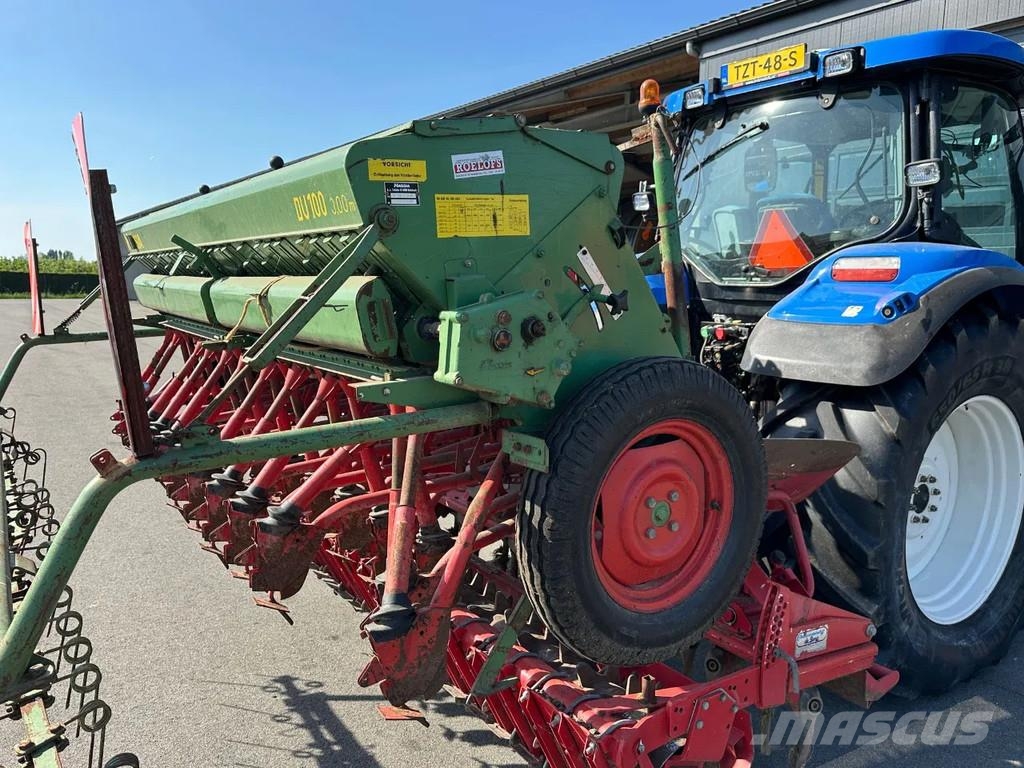 Lely Terra Rotorkopeg met Hassia DU 100 zaaimachine Drillmaschinen