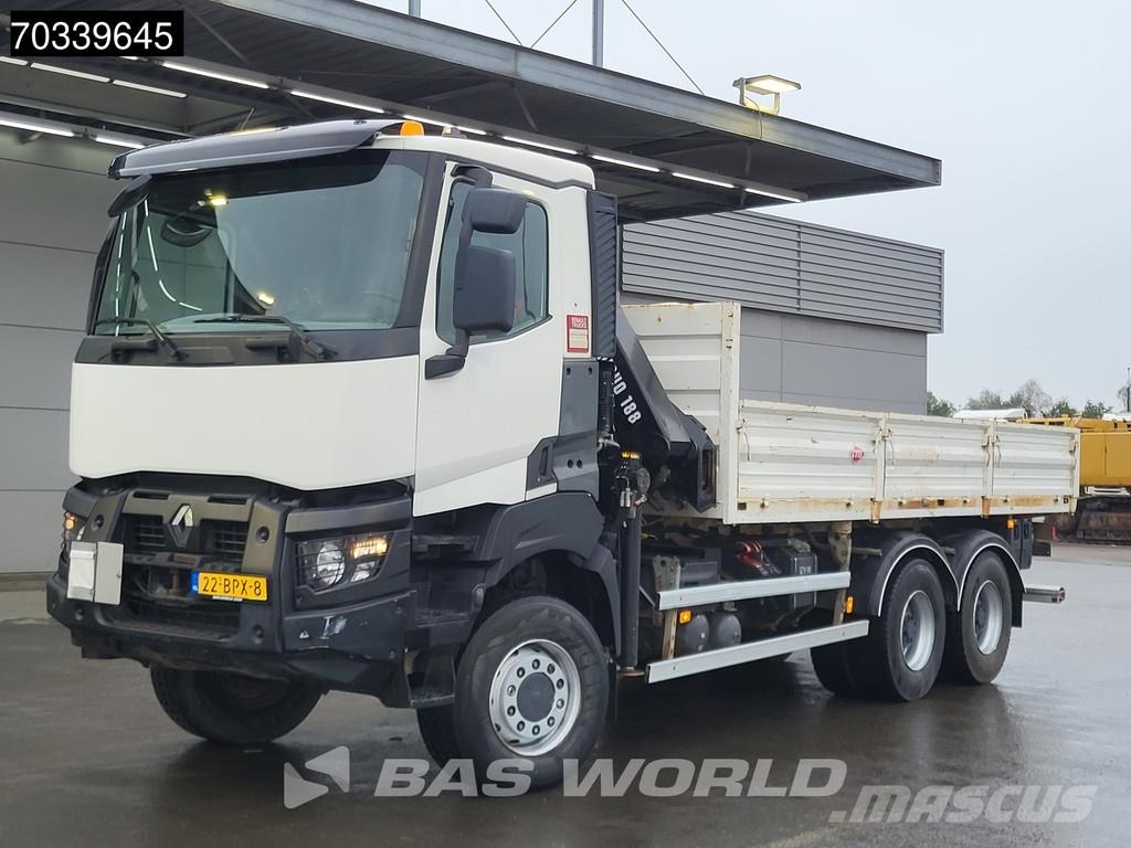 Renault K 460 K 6X6 HIAB X-HIDUO 188 Remote Full Steel Big 平ボディー