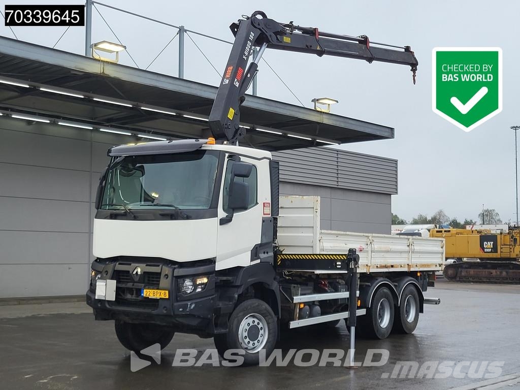 Renault K 460 K 6X6 HIAB X-HIDUO 188 Remote Full Steel Big 平ボディー