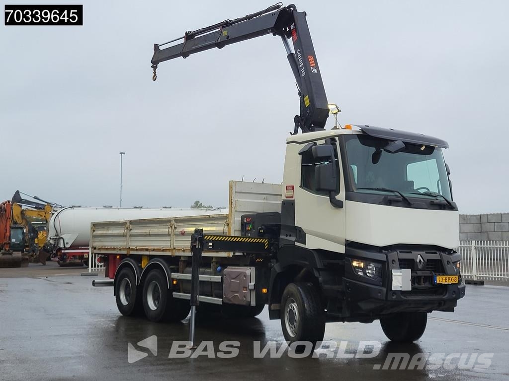 Renault K 460 K 6X6 HIAB X-HIDUO 188 Remote Full Steel Big 平ボディー