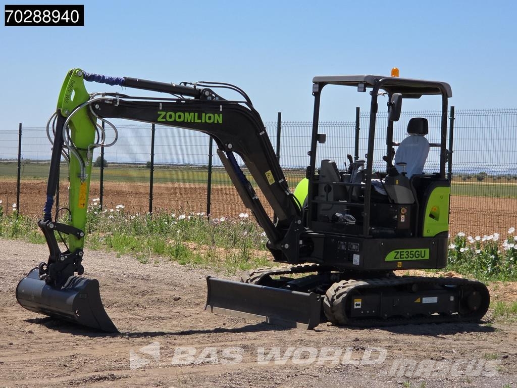 Zoomlion ZE35 GU Garantía de fábrica - CW / 3 Cucharas - Ku حفارات صغيرة أقل من 7 طن (حفارات صغيرة)