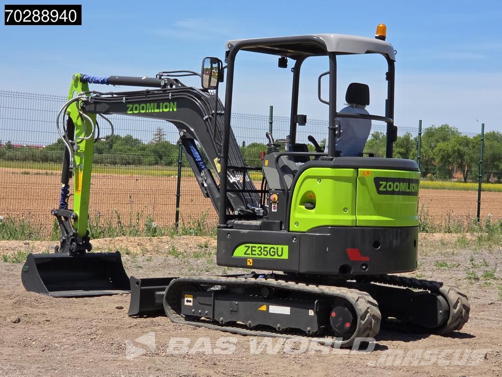 Zoomlion ZE35 GU Garantía de fábrica - CW / 3 Cucharas - Ku حفارات صغيرة أقل من 7 طن (حفارات صغيرة)