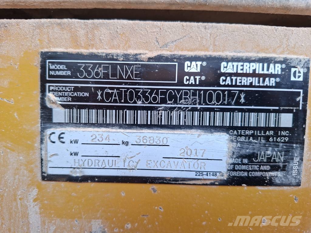 CAT 336 F LN XE Lánctalpas kotrók