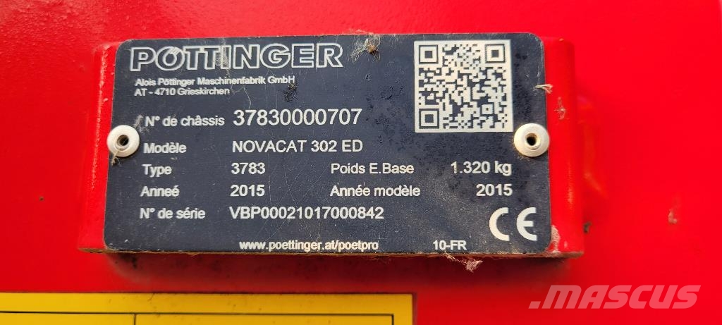 Pöttinger Novacat 302 ed Mounted and trailed mowers