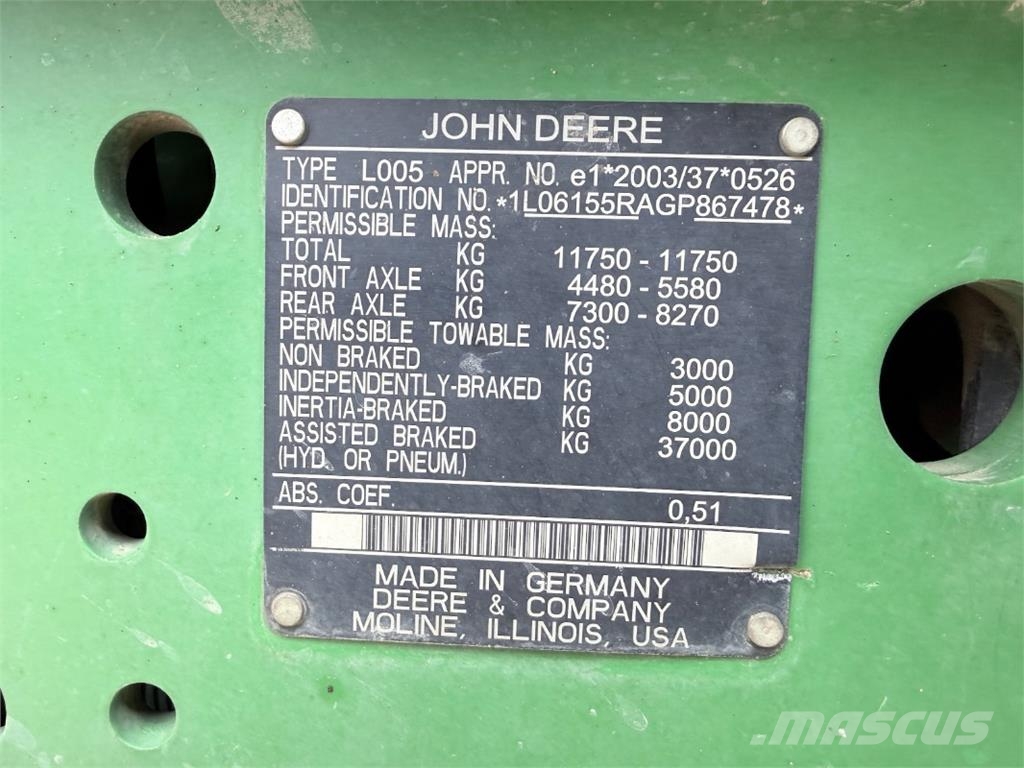 John Deere 6155R ماكينات زراعية - غير ذلك
