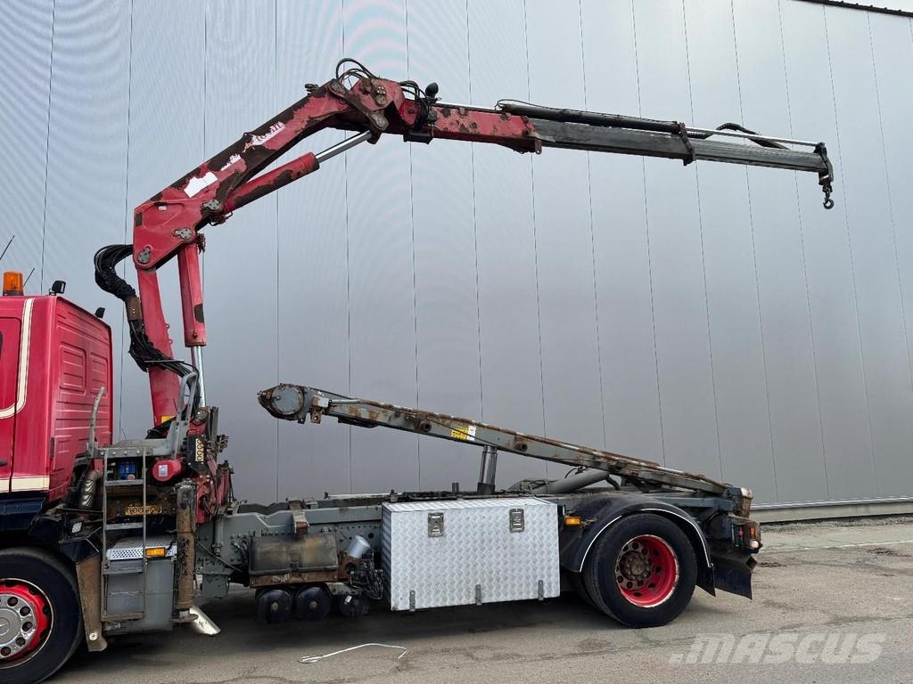 Mercedes-Benz AXOR 1829 4X2 + HMF 1560K4 + CABLELIFT + REMOTE CO Treileri ar āķi