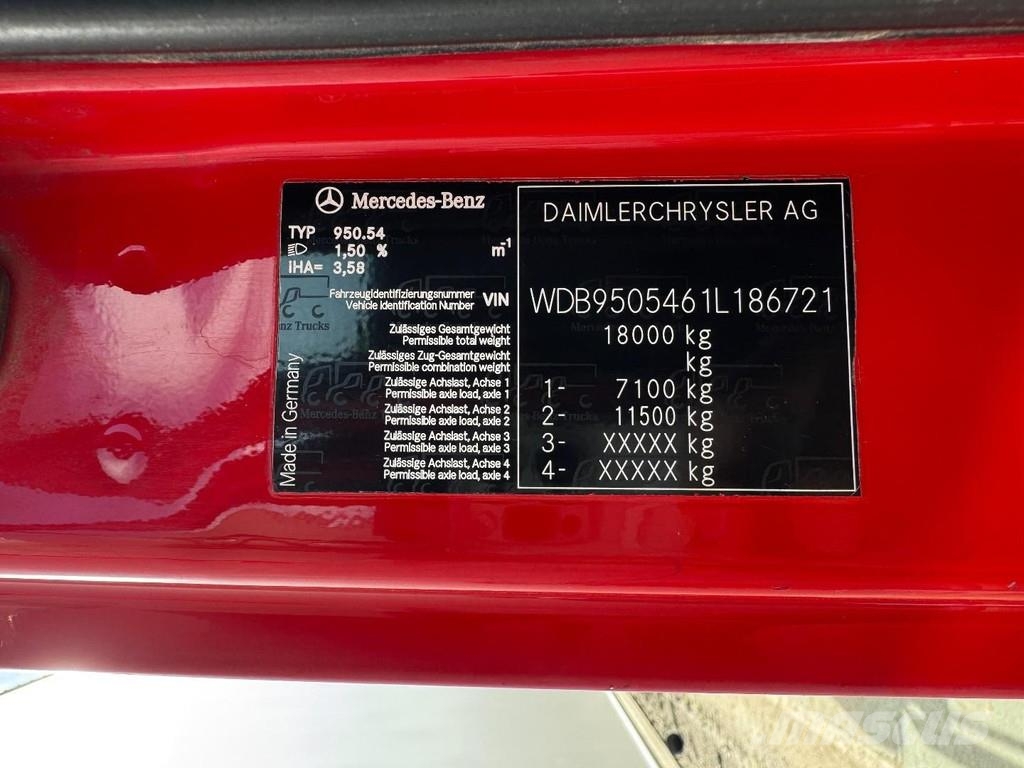Mercedes-Benz AXOR 1829 4X2 + HMF 1560K4 + CABLELIFT + REMOTE CO Treileri ar āķi