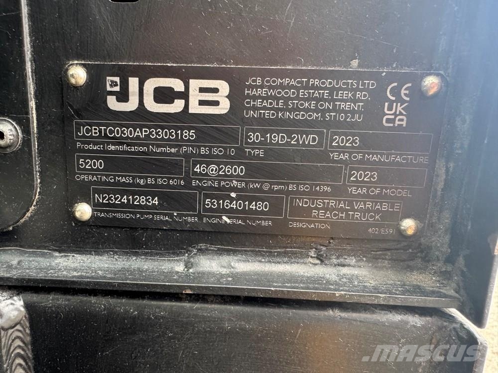 JCB TLT 30-19D-2WD - CONSIGNED TO TCH JCB AUCTION Forklift trucks - others