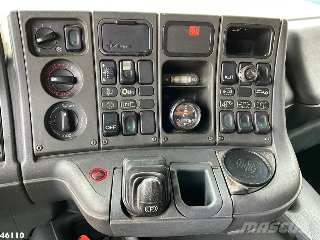 Scania R 144 8x4 Retarder MKG 55 Tonmeter Dachdecker Kran رافعات صالحة لكل أنواع الطرق