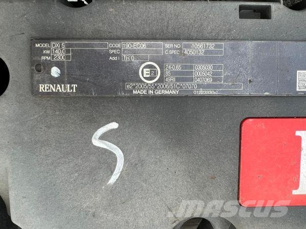 Renault DXI5 190-EC06 Двигатели
