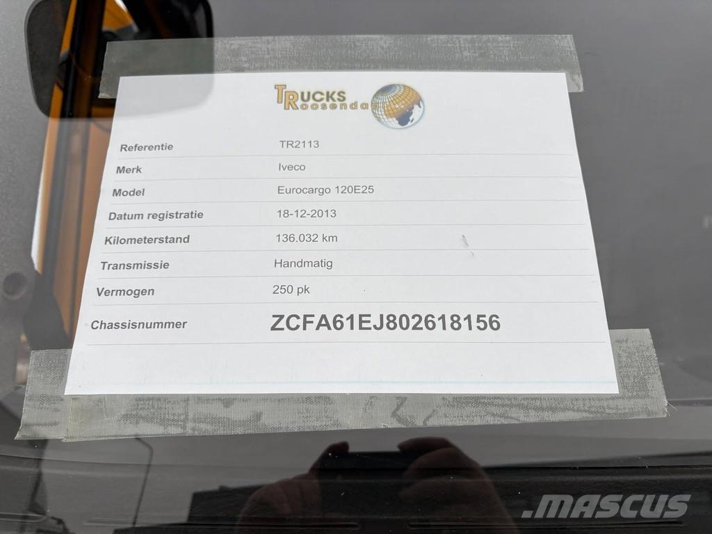 Iveco Eurocargo 120E25 + SIDE DOORS + MANUAL + 12t + 136 Kastenaufbau