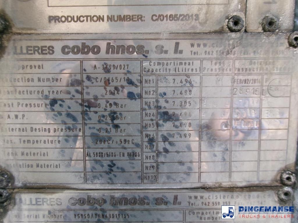 Cobo Fuel tank alu 44.7 m3 / 6 comp Semirremolques cisterna
