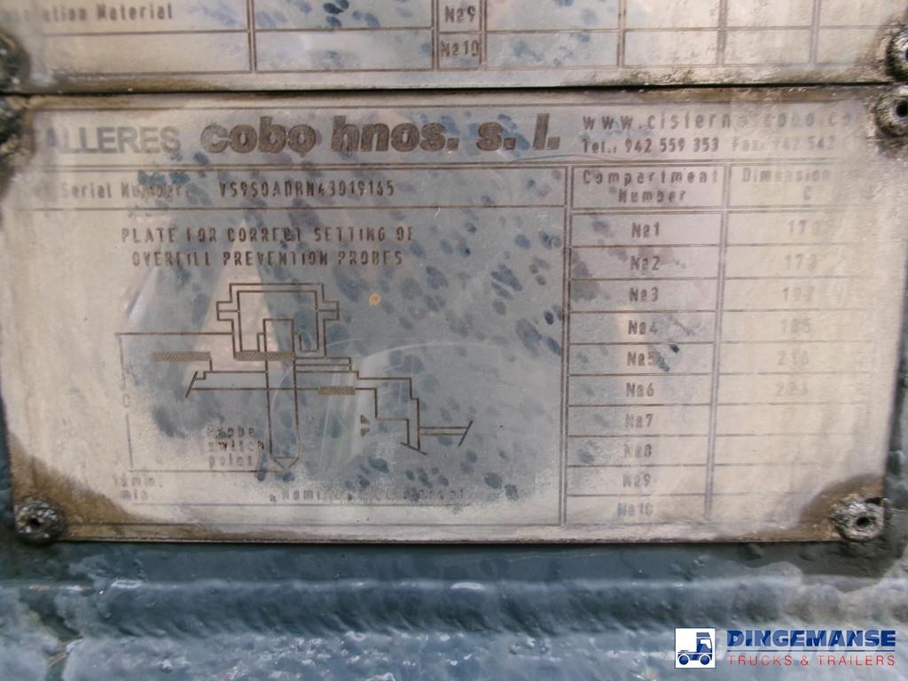 Cobo Fuel tank alu 44.7 m3 / 6 comp Semirremolques cisterna