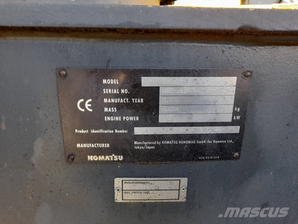 Komatsu PW200-7 Excavadoras de ruedas
