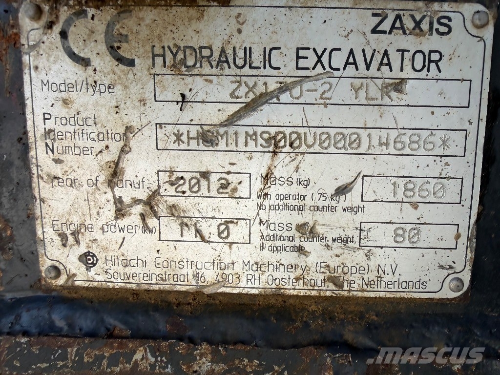 Hitachi ZX 17 U-2 Mini bageri < 7t