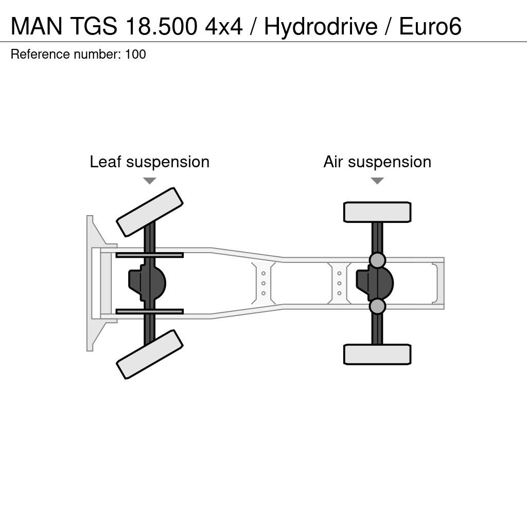 MAN TGS 18.500 4x4 / Hydrodrive / Euro6 Cavalos mecânicos