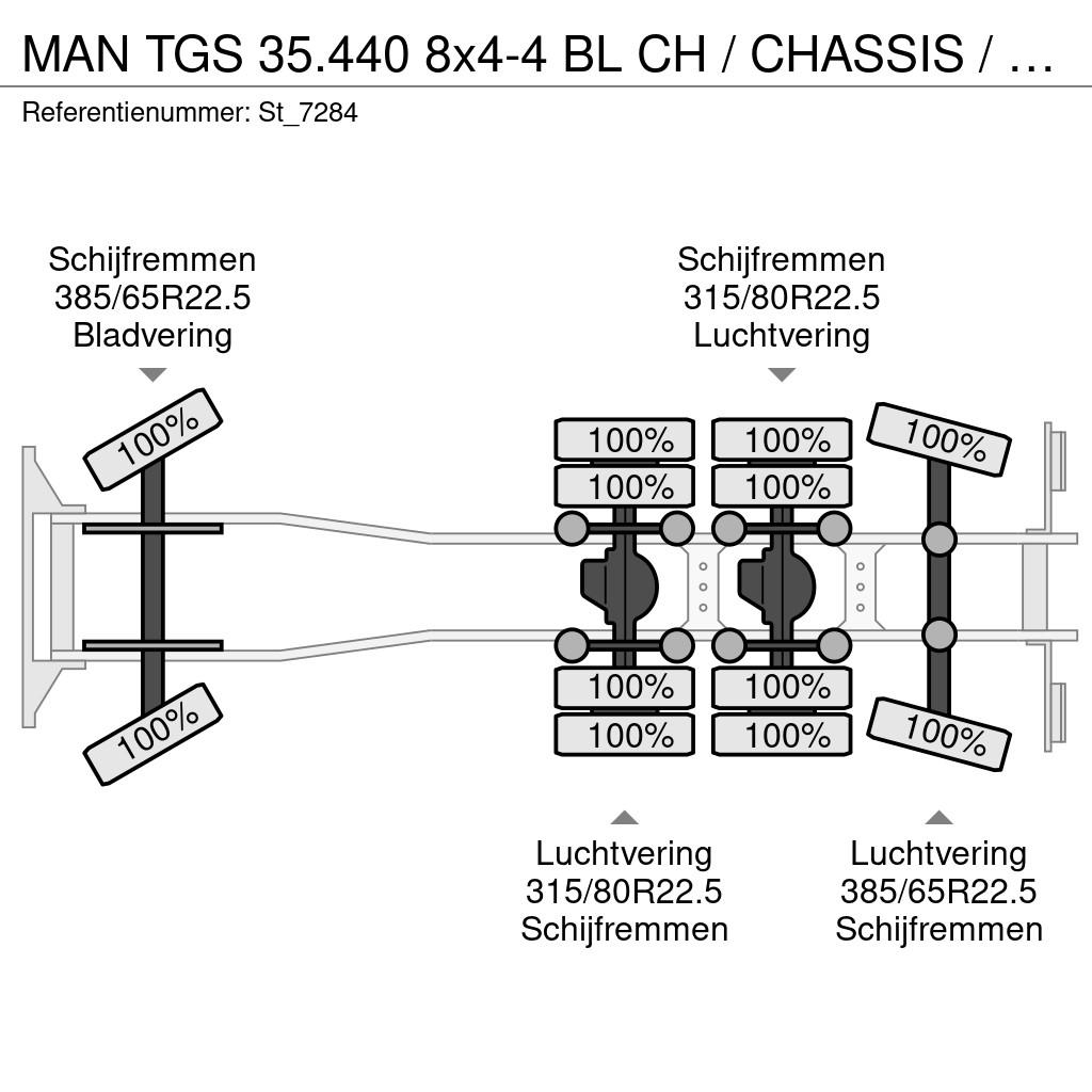 MAN TGS 35.440 8x4-4 BL CH / CHASSIS / PTO Camiones con chasís y cabina