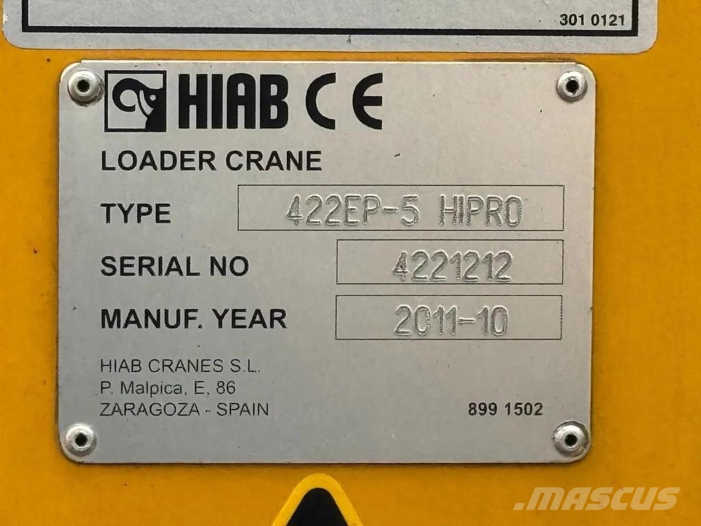DAF CF 85.410 8X2 HIAB 422EP5 + REMOTE CONTROL Kranen voor alle terreinen