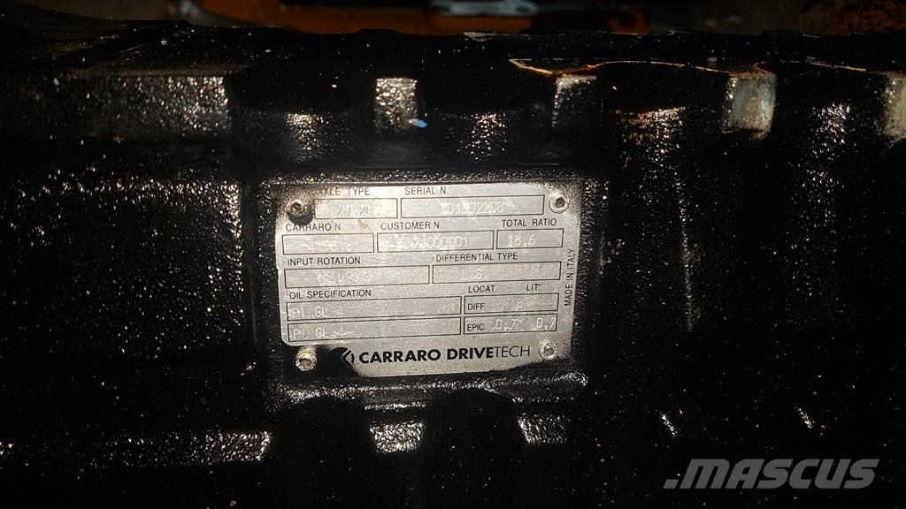 Carraro 28.20 - Yanmar V 80 Speeder - Axle Mosty, wały i osie