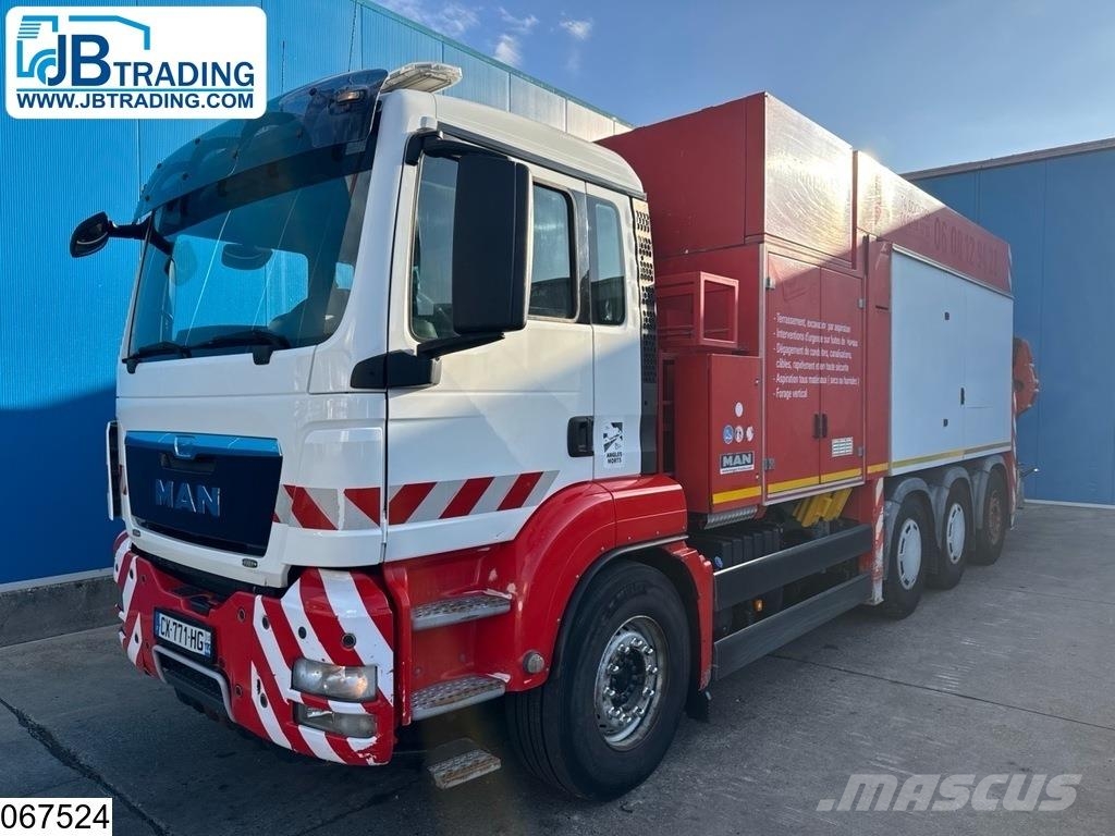 MAN TGS 32 480 8x4, EURO 5, MTS 4A14T 34MV Vakuumski tovornjaki
