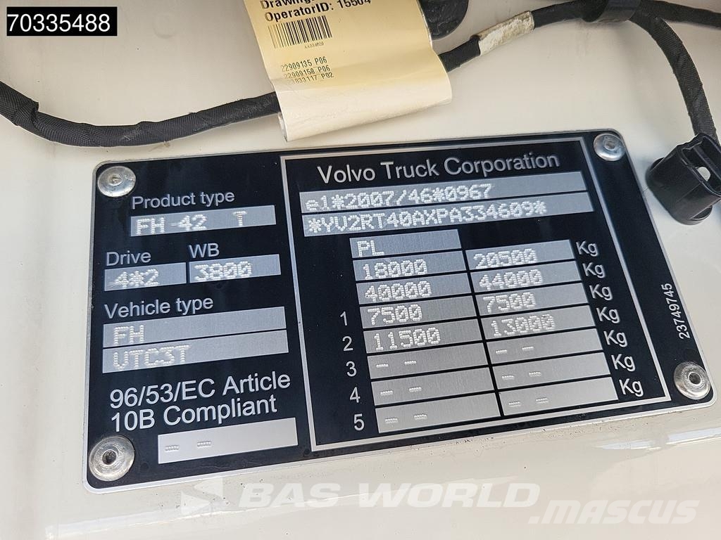 Volvo FH 500 4X2 XL 2x Tanks I-ParkCool ACC Motrici e Trattori Stradali