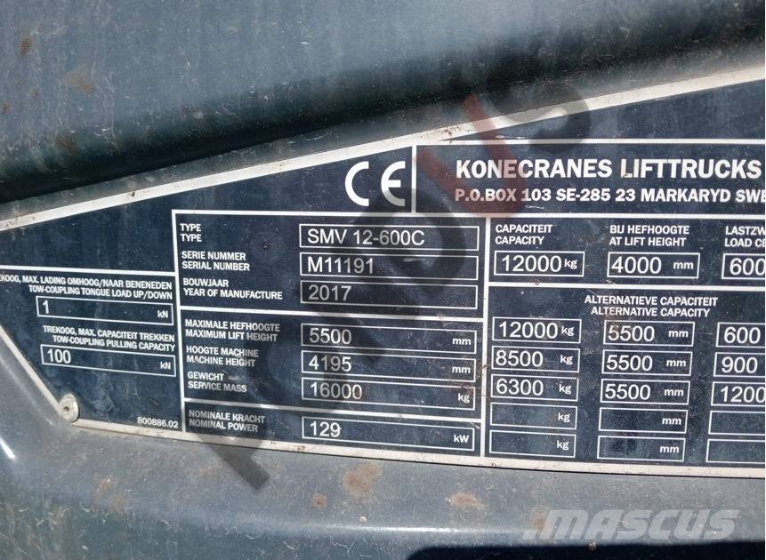 Konecranes SMV 12-600C Dīzeļa autoiekrāvēji