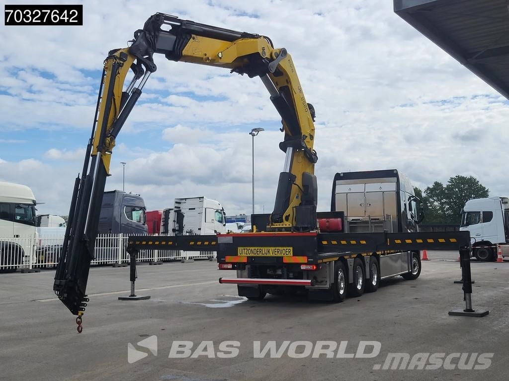Volvo FH 540 FH 8X4 HMF8520K-RC + JIB K6 Crane Kran Winc Platformas/izkraušana no sāniem