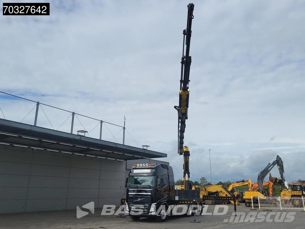 Volvo FH 540 FH 8X4 HMF8520K-RC + JIB K6 Crane Kran Winc Platformas/izkraušana no sāniem