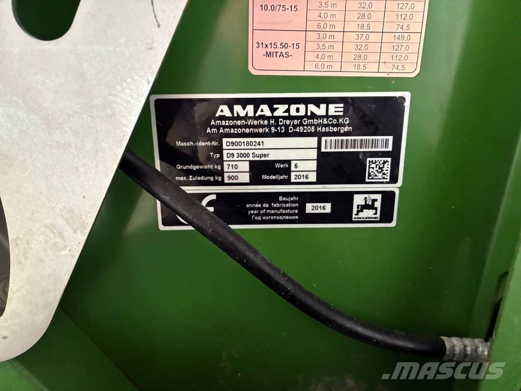 Amazone D9 3000 Super Zaaimachines