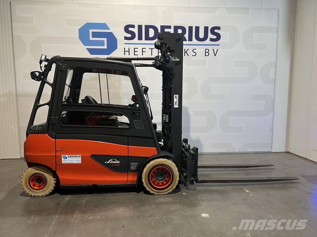 Linde E50HL-01/600 شاحنات ذات رافعات شوكية تعمل بالكهرباء