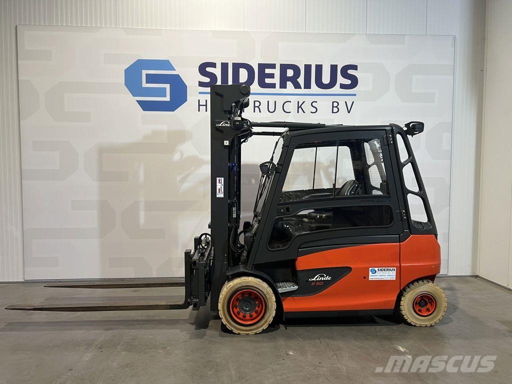 Linde E50HL-01/600 شاحنات ذات رافعات شوكية تعمل بالكهرباء